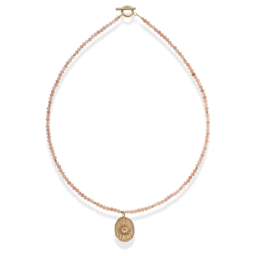 Choker z kamieni naturalnych Sunny kamień słoneczny ze słońcem