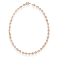 Krótki naszyjnik z pereł Classic perły łososiowe
