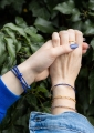 Niebieska bransoletka z kamieni naturalnych Mind lapis lazuli z bryłkami