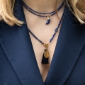 Choker Only z kamieni naturalnych lapis lazuli