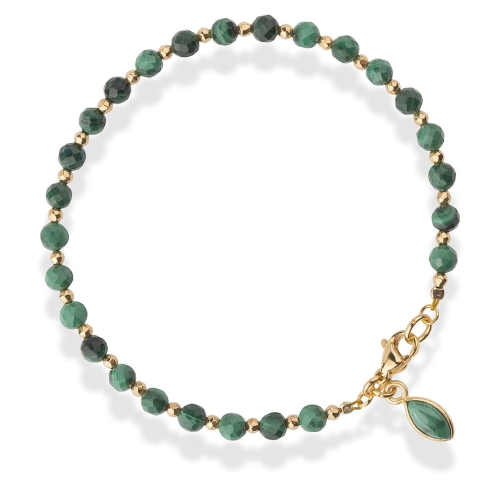 Bransoletka z malachitów