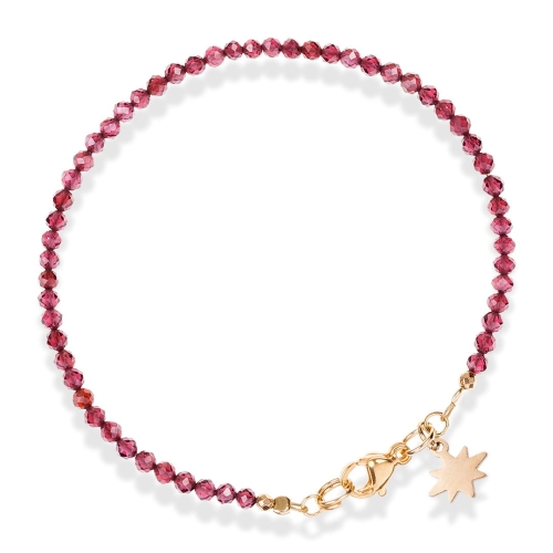 Bransoletka z kamieni naturalnych granat