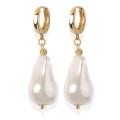 Kolczyki damskie duże perły wiszące