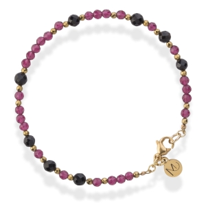 Bransoletka Classic granat i turmalin