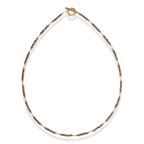 Choker Power piryt z cytrynem