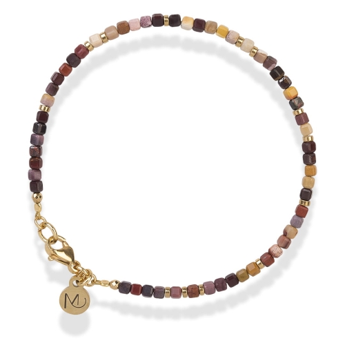 Bransoletka na jesień w kolorach ziemi mokait