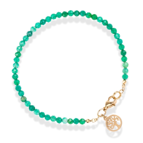 Mikaena Bransoletka Only onyks zielony