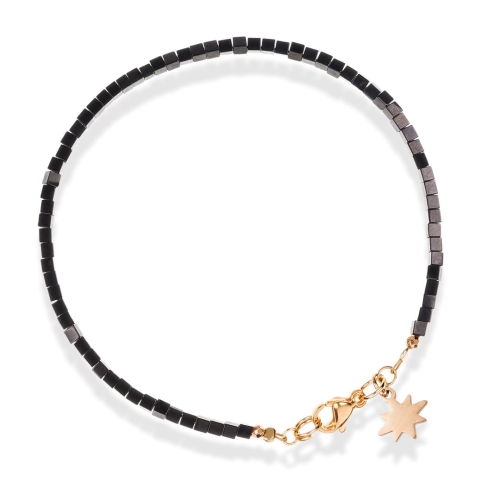 Bransoletka z kamieni naturalnych Only hematyt czarny