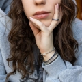 Bransoletka z kamieni naturalnych Only hematyt jasne srebro