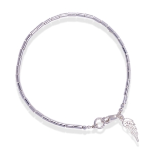 Bransoletka Only hematyt jasne srebro walec