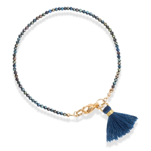 Bransoletka z kamieni naturalnych spinel zielony