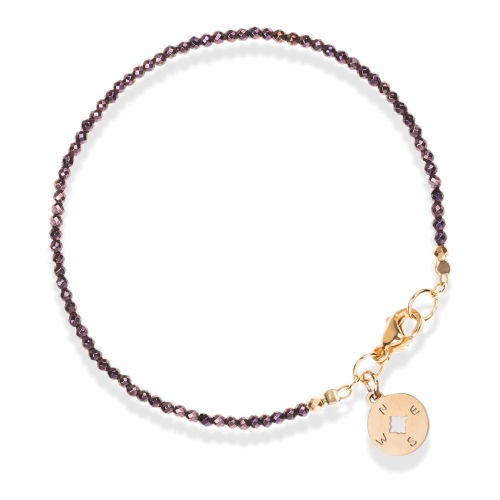 Bransoletka z kamieni naturalnych Glam hematyt brązowy