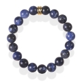 Mikaena Męska bransoleta Sodalit niebieski
