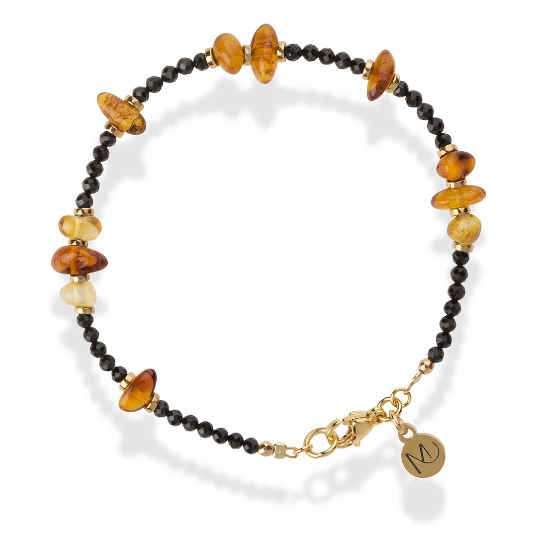 Bransoletka z bursztynem
