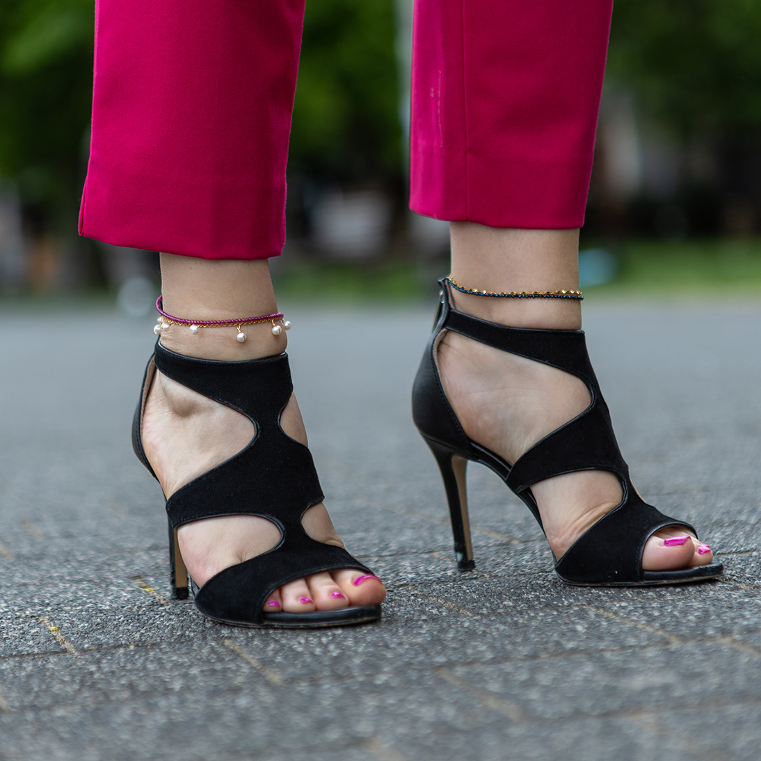 Bransoletka na kostkę stopę